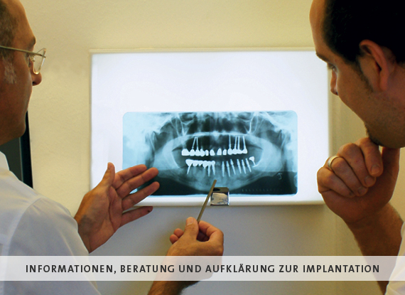 Bild Implantologie, minimalinvasive Implantologie, Keramikimplantate, Sofortbelastbare Implantate, Praxis für Zahnheilkunde, Traunreut, Fabritius